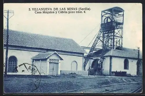 AK Villanueva de las Minas, Casa Maquina y Cabria pozo num. 4