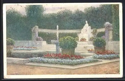 AK Wien, Kaiserin Elisabeth-Denkmal im Volksgarten, Kaiserin Elisabeth (Sissi) von Österreich