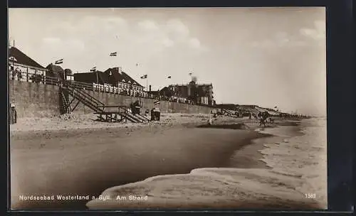 AK Westerland /Sylt, Strandpartie