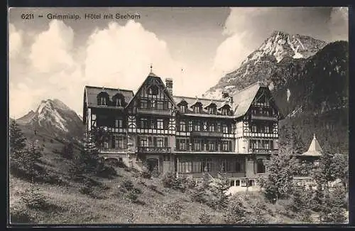 AK Grimmialp, Hotel mit Seehorn