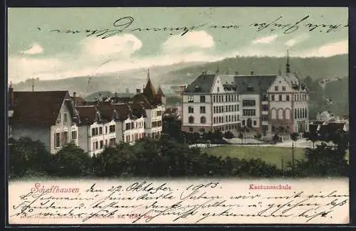 AK Schaffhausen, Blick auf die Kantonsschule