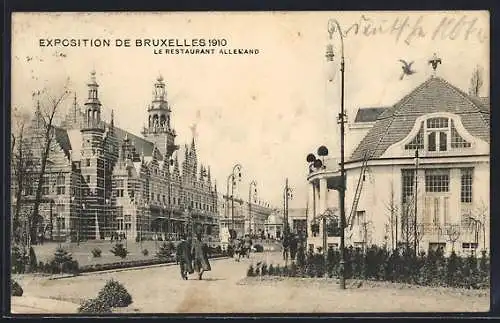 AK Bruxelles, Exposition 1910, Ausstellung, Le Restaurant Allemand