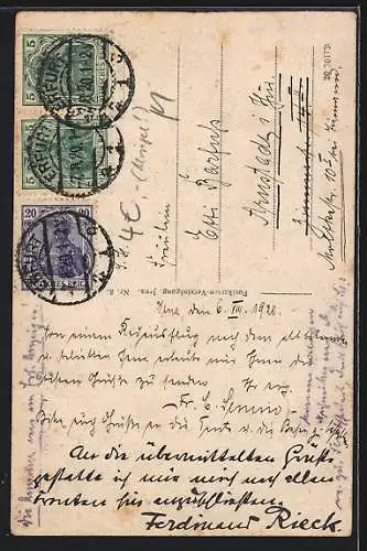 AK Jena, Johannistor, Durchblick nach der Johannisstrasse