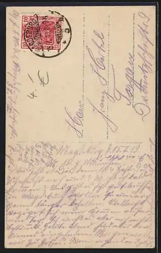 AK Bergmannskind sitzt auf dem Schoss seiner Mutter