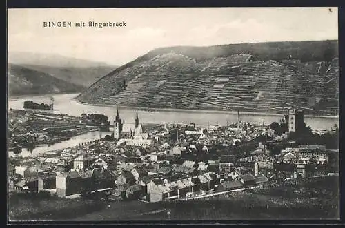 AK Bingen / Rhein, Ortsansicht mit Bingerbrück