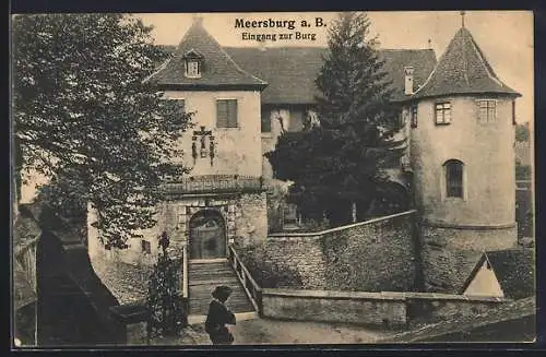 AK Meersburg a. B., Eingang zur Burg