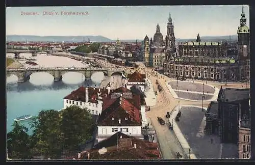 AK Dresden, Blick vom Fernheizwerk