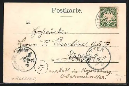 AK St. Ottilien / Obb., Ortsansicht mit Kirche