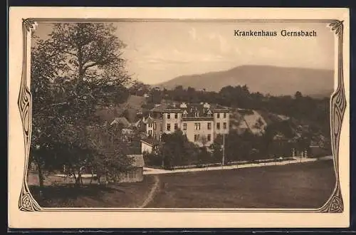 AK Gernsbach, Blick zum Krankenhaus