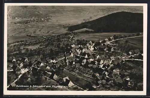 AK Buhlbronn b. Schorndorf, Fliegeraufnahme der Ortschaft