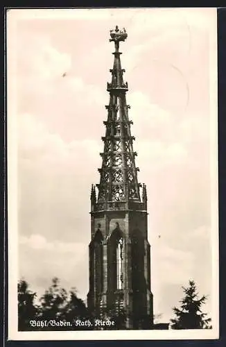 AK Bühl /Baden, Katholische Kirche, Storchennest