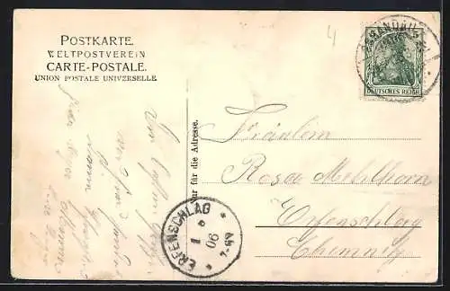 AK Dresden, Blick von der Brühl`schen Terrasse