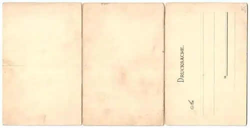 Klapp-Lithographie Köln a. Rh., Stadtpanorama mit Blick zu Dom