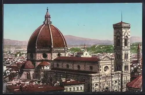 AK Firenze, La Cattedrale vista dalla cupola di S. Lorenzo