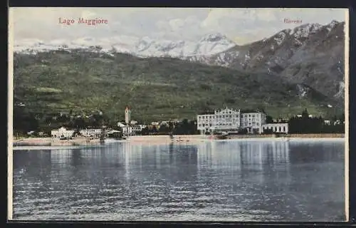 AK Baveno, Ortsansicht vom Lago Maggiore aus gesehen