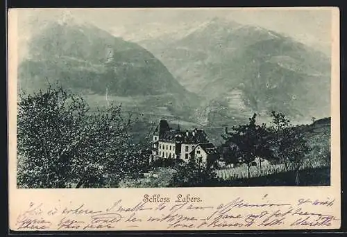 AK Meran, Schloss Labers mit Bergpanorama