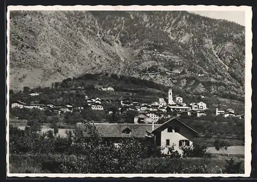 AK Tschars /Vinschgau, Ortsansicht aus der Vogelschau