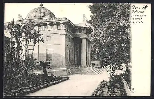 AK Palermo, Orto botanico, Edificio centrale