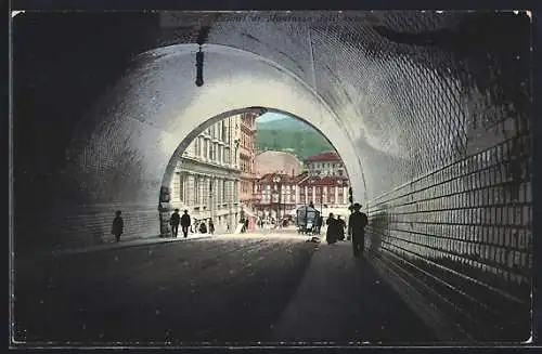 AK Trieste, Tunnel di Montuzza dall` interno