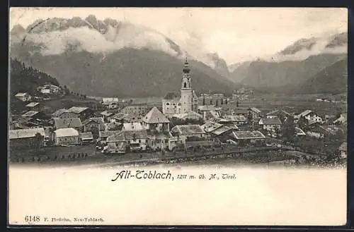 AK Alt-Toblach /Tirol, Ortsansicht mit Umgebung