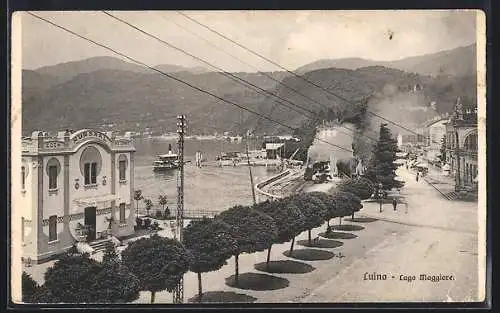 AK Luino, Panorama, Lago Maggiore