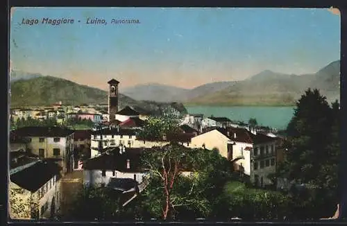 AK Luino /Lago Maggiore, Panorama