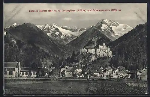 AK Sand in Taufers, Blick gegen Hornspitzen und Schwarzenstein