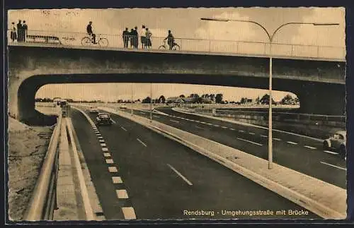 AK Rendsburg, Umgehungsstrasse mit Brücke