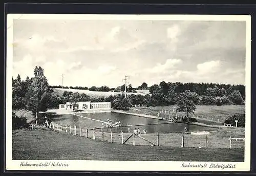 AK Hohenwestedt /Holstein, Badeanstalt Ludwigslust