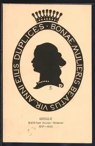 AK Hadamar, 600-Jahrfeier 1924, Ursula, Gräfin von Nassau-Hadamar