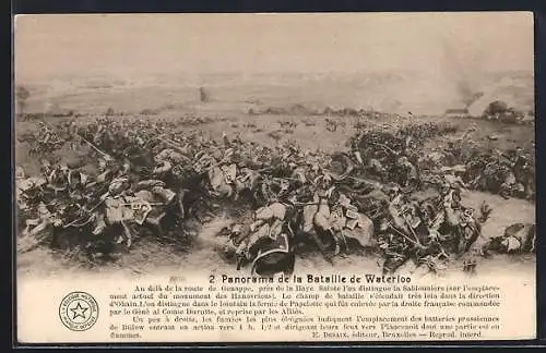 AK Panorama de la Bataille de Waterloo