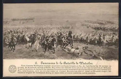 AK Panorama de la Bataille de Waterloo