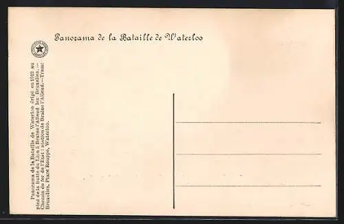 AK Panorama de la Bataille de Waterloo