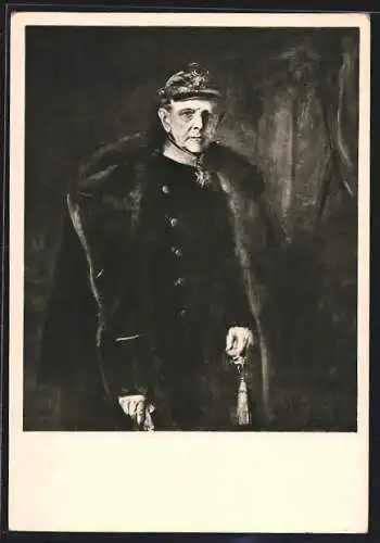 Künstler-AK Feldmarschall Graf Moltke in Uniform