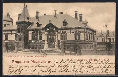 AK Neumünster, Offiziers-Kasino des Inf.-Reg. No. 163