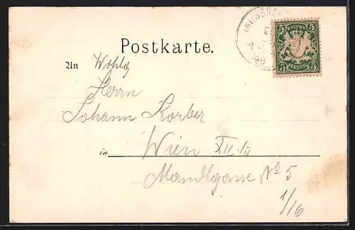 AK Grosshesselohe, Gasthof, Nebenansicht mit Pavillon