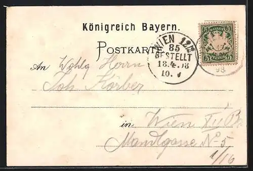 AK Tegernsee, Das Sengerschloss und Ortspanorama mit Bergmassiv