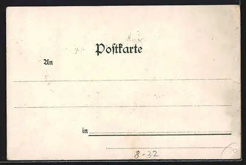 Lithographie Und Du reizende Ki Ka Konstanze, Soldat beim Schäkern mit Dienstmädchen