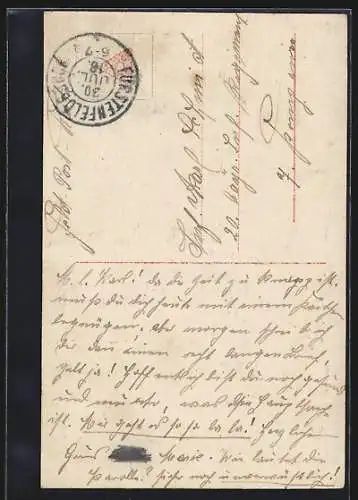 Künstler-AK Rotes Kreuz-Schwester am Bett eines sterbenden Soldaten, Gedicht Ach die Rosen welken all`