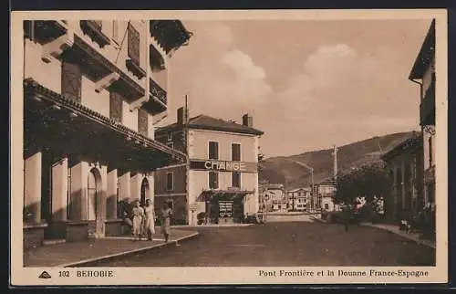 AK Behobie, Pont Frontière et la Douane France-Espagne