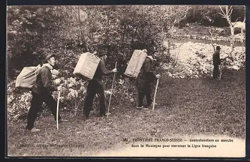 AK Frontière Franco-Suisse, Contrebandiers en marche