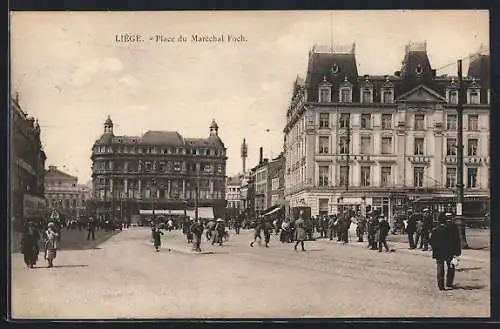 AK Liège, Place du Maréchal Foch