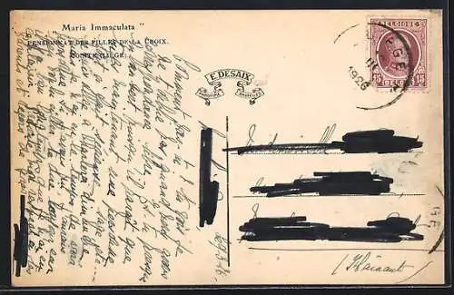 AK Cointe /Liège, Maria Immaculata, Pensionnat des Filles de la Croix