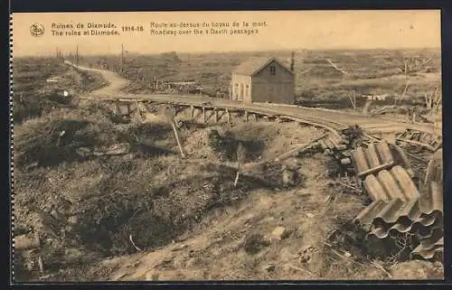 AK Dixmude, Route au-dessus du boyau de la mort