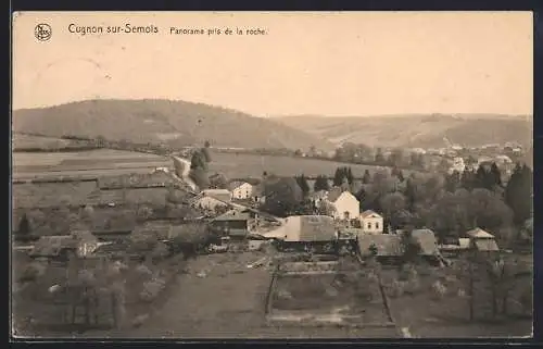 AK Cugnon-sur-Semois, Panorama pris de la roche