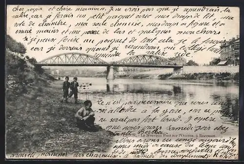 AK Liége, Le Nouveau Pont sur l`Ourthe, à Bressoux