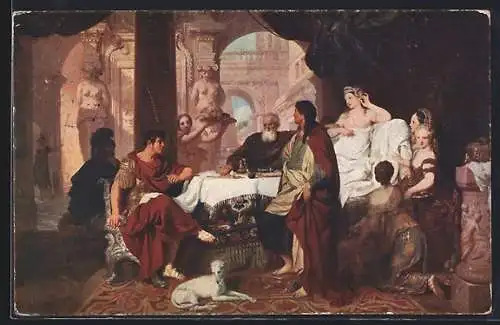 AK Antonius bei Cleopatra in der Antike