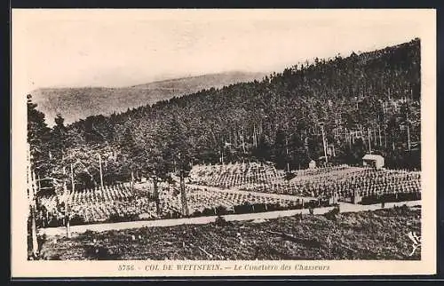 AK Col de Wettstein, Le Cemetière des Chasseurs