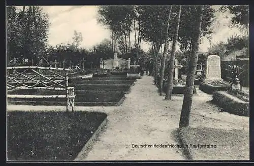 AK Amifontaine, Deutscher Heldenfriedhof