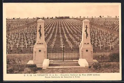 AK La Targette /P. d. C., Cimetière National du Riez